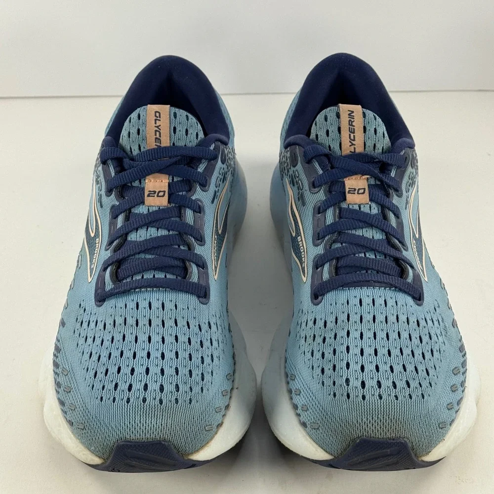 Brooks Glycerin 20 Women's Athletic Running Shoes Blue Pink Size 8.5‎